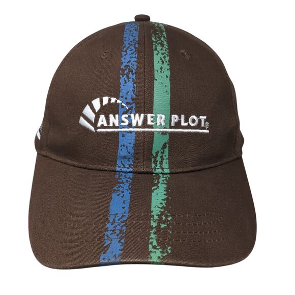 Answer Plot Strapback Hat Brown One Size Growing Smarter Starts Here - Picture 1 of 8